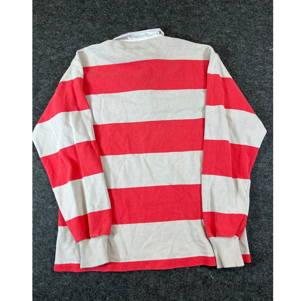 VINTAGE Barbarian Rugby Shirt Mens Medium Striped Field Hockey Spartans Heavy - Picture 2 of 9
